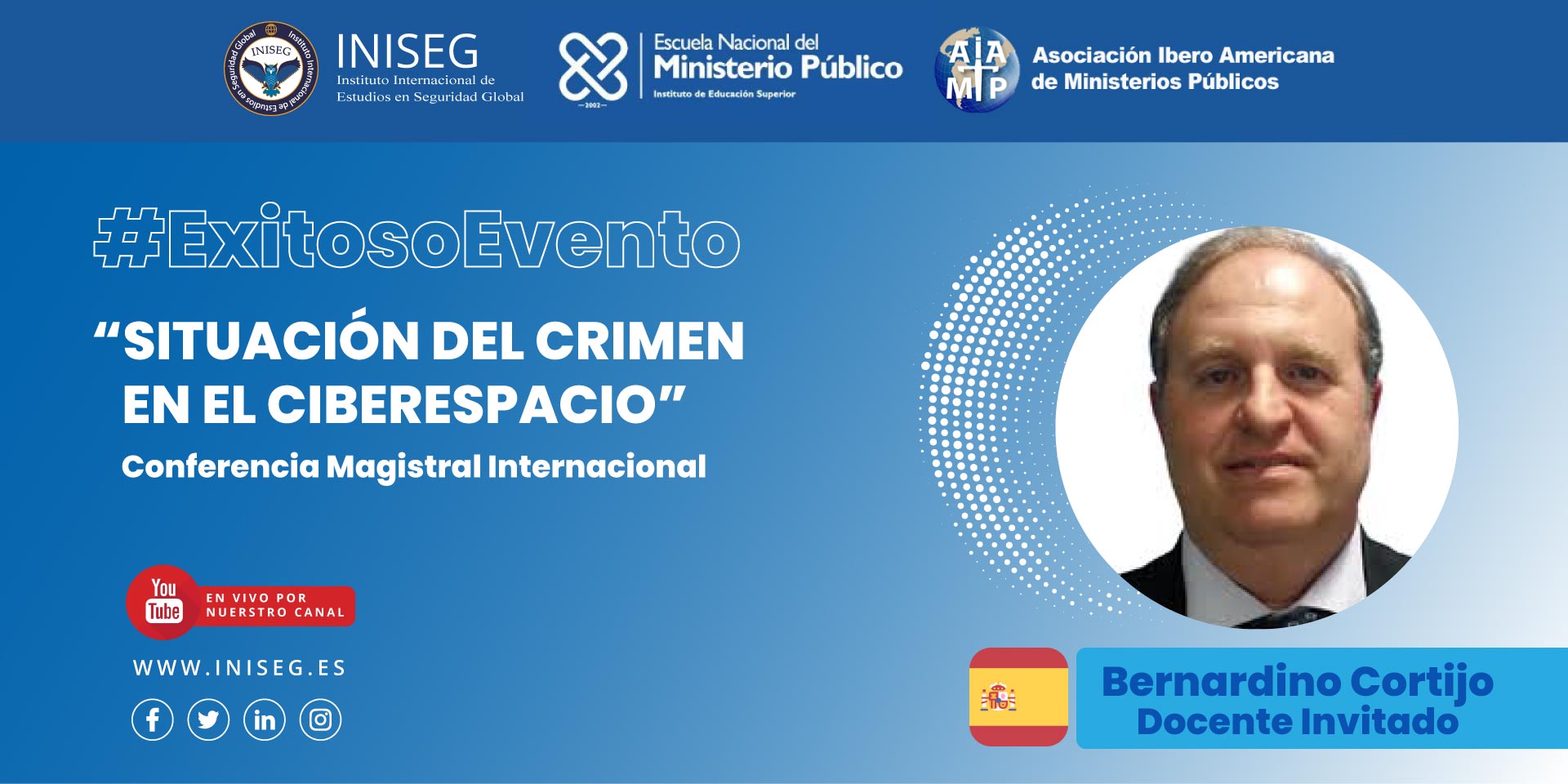 Profesor de INISEG analiza los ciberriesgos en conferencia internacional del Ministerio Público dominicano | Iniseg