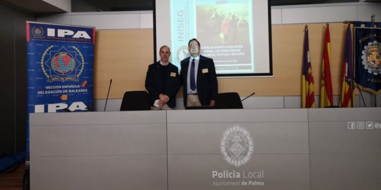 Seminario INISEG “Los Caminos de la Guerra” en la Sede de la Policía Local de Mallorca, el pasado 25 de Marzo de 2022